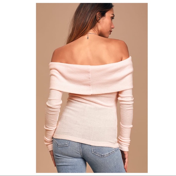 FREE PEOPLE BOHO PULLOVER SWEATER COZY KNIT OFF THE SHOULDERS TOP A3C - Picture 3 of 16